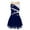 Navy Blue, variant on TSSOE Girls Mesh Splice Roller Figure Ice Skating Dress Ballet Tutu Leotard Dress Competition Dance Costume Navy Blue 12
