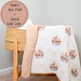 thumbnail image 6 of LollyBanks Muslin Baby Quilt, 100% Cotton 6-Layer Lightweight Blanket, 47 x 47 inch,Noah's Ark, 6 of 6