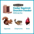 thumbnail image 2 of Pennington Cedar Squirrel Snacker Feeder Amish Made in The USA, 2 of 15