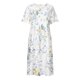 thumbnail image 4 of Vestidos estampados florales plegables de manga corta con cuello redondo informal de verano para mujer Fridja bnh3036, 4 of 8