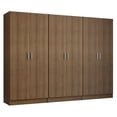 thumbnail image 3 of Madesa 6 Doors Storage Cabinet with Ample Shelves Space 94"L Utility Armoire Closet Entryway and Bedroom Organization Unit - Rustic, 3 of 10