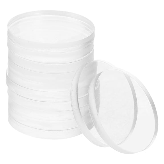 IBASETOY 12Pack Glass Table Top Protector Transparent Silicone Round Pads For Living Room