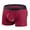 Wine, variant on Mens Underwear Casual Solid Mid Waist Breathable Hip Lift Body Sculpting Boxer Underwear Pants