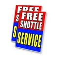 thumbnail image 1 of Free Shuttle Service (24" X 36") 4mm Corrugated Plastic Panel, Graphics Applied To 1 Side (Pk of 2), 1 of 4