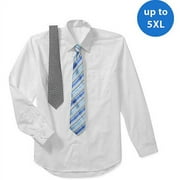 Big Men's Long Sleeve Shirts With 2 Ties