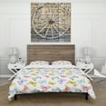 thumbnail image 2 of Designart 'Watercolor Butterfly Pattern' Cabin & Lodge Bedding Set - Duvet Cover & Shams, 2 of 4