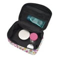 thumbnail image 2 of Yiaed Peace Love and Dove Flower Power Print Makeup Bag Travel Cosmetic Bags for Women Girls Zipper Pouch Makeup Organizer, 2 of 4