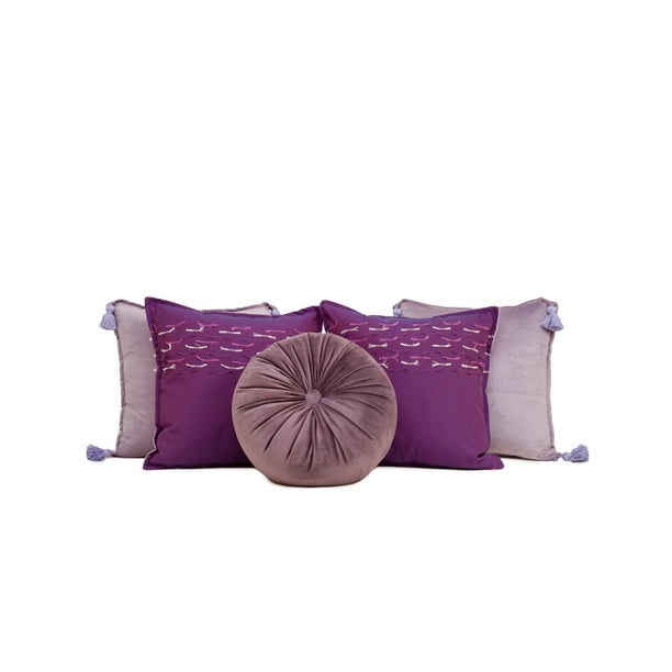 Set de Cojines Decorativos Antonela Set Morado 4 Walmart en linea