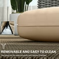 thumbnail image 5 of Outsunny 2 Seater Patio Furniture Cushions, 5 in Outdoor Loveseat Cushions with Removable Cover, Replacement Cushions for Outdoor Furniture, Beige, 5 of 9