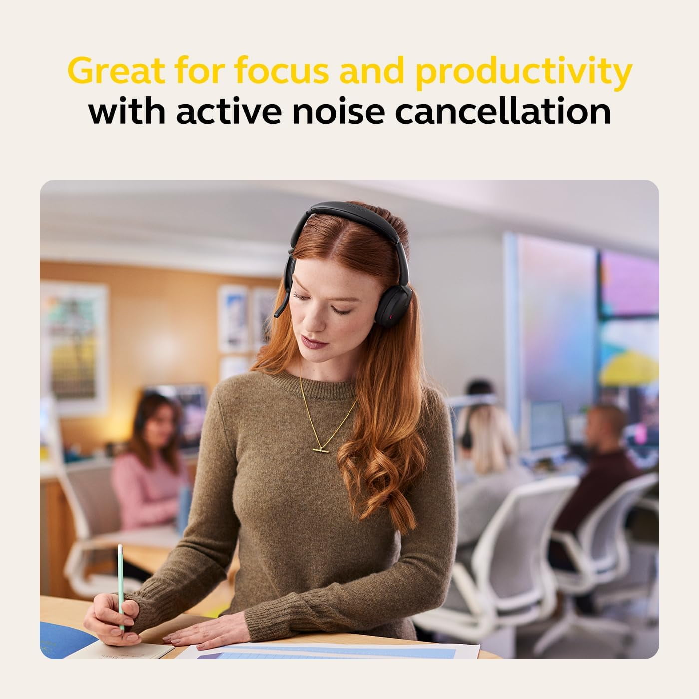 Jabra Evolve2 65 Flex - USB-C UC Stereo (Wireless Charging) Wireless Headset / Music Headphones