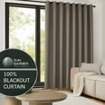 thumbnail image 6 of SUNBARRIER™ I-SNAP™ Blackout Grommeted Patio Door Panel with removable liner by TRU-BARRIER WINDOW SOLUTIONS - White 100x84, All Season, Adult Size, OEKO-TEX Certified, 6 of 7