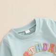 thumbnail image 5 of WOYY Girls Sweatshirt Letter Embroidery Birthday Pullover Sweatshirt, Sizes 18-24M, 5 of 5