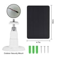 thumbnail image 3 of Panel solar para Ring Doorbell, cable cargador de cámara de panel solar de 5 W compatible con Ring Video Doorbell 2, 3, 3+, 4, timbres con pilas, cable de 10 pies, 3 of 5