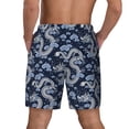 thumbnail image 4 of Uemuo Dragon Pattern Mens Swim Trunks Quick Dry Board Shorts with Mesh Lining, Stretch Beach Shorts Quick Dry No-Chafing Board Shorts-X-Large, 4 of 9