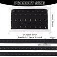thumbnail image 2 of 6.25 Yards Single Hook and Eye Trim 1 inch Black Cotton Bra Extender for Corset Bra Sewing Quilting Renaissance Dance Corset Bridal Apparel Home Decoration, 2 of 9