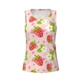 thumbnail image 4 of Gaeub Strawberry Floral Women's Workout Tank Tops Lightweight Sleeveless Shirts for Women for Athletic Running Tennis Yoga - Medium, 4 of 9