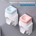 thumbnail image 7 of Automatic Toothpaste Dispenser with 2 Toothbrush Holder Slots Set Hands Free Wall Mounted Toothpaste Squeezer Dispenser for Family Bathroom Sink, 7 of 7