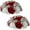 Baby's Breath Red, variant on Janrevotw Wedding Centerpiece Decorations Artificial Flower Kissing Ball 2-Piece Set Table Top Ornaments Floral Arrangement
