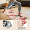 thumbnail image 4 of Strawberry Plants Fruit Heart Beige Pattern Hot Yoga Mat Towel Non Slip for Hot Yoga - Quick-Drying Yoga Mat Cover with 4 Corner Pockets with Travel Bag - Hot Yoga Towel Non Slip 70"x26", 4 of 6