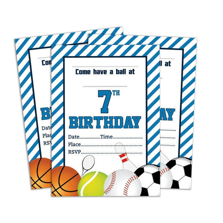 Darling Souvenir White Birthday Invitation Card Printable Elegant Fill or  Write In Blank Party Invites 28 Pcs 5 x 7 Inches - Walmart.com