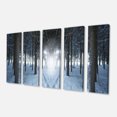 thumbnail image 2 of Winter Forest with Dark Woods - Impression sur Toile Paysage, 2 of 3