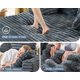 thumbnail image 4 of Chaise Lounge VanAcc tapizado de felpa de 135 cm, color gris, 4 of 8
