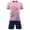 Pink, variant on Alvivi Kids Boy's Soccer Jersey Football Training Suit Quick Drying Sports Tee Shirt and Shorts Set Turquoise 4-5