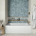 thumbnail image 2 of Streamline NAL-5340-PBR 60 in. x 30 in. Acrylic Right-Hand Drain Alcove Bathtub in Glossy White With External Drain in Polished Brass, 2 of 10