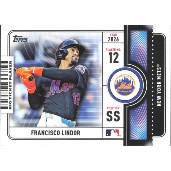 2026 TOPPS BIG TICKET PLAYERS #BTP-10 FRANCISCO LINDOR NEW YORK METS