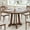 Brown, variant on Garvee 47 Inch Round Dining Table for 4 to 6 People, Farmhouse Wooden Kitchen Table with Sturdy Legs and Adjustable Pads, Rustic Dining Room Table for Small Spaces, Home, Kitchen, Restaurant, Brown