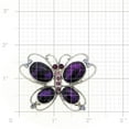 thumbnail image 3 of Purple Butterfly Pin Brooch, 3 of 4