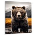 thumbnail image 2 of Designart "The Mighty Bear I" Animals Bear Metal Wall Decor, 2 of 5