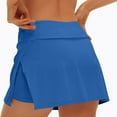 thumbnail image 3 of ABATAB Tennis Shorts for Women Low Waisted 2 in 1 Yoga Golf Shorts Side Splits Workout Athletic Trendy Golf Skort, 3 of 6