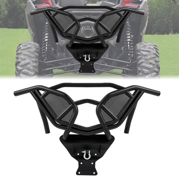 Rear Ready Bumper Guard W/ D-Ring for Can-Am Maverick X3 2017-up Powder Coated