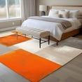 thumbnail image 4 of 6'x9' Area Rugs, Burnt Orange Indoor Outdoor Area Rug for Living Room Bedroom, Grey Modern Abstract Oil Painting Geometric Washable Bathroom Rugs Kitchen Floor Carpet Mats Home Decor Aesthetic, 4 of 8