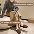 thumbnail image 5 of Yunkctuk Womens Outdoor Slippers, Comfortable Fluffy Wool Autumn Casual Shoes for Women, Non-slip Rubber Womens Shoes, Home Office Womens Shoes, 5 of 7