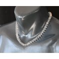 thumbnail image 2 of Natural Clear Quartz Beaded Choker Necklace Genuine Gemstone Healing Stone Clasp Closure Necklace Unisex Necklace ( Clear Quartz), 2 of 2