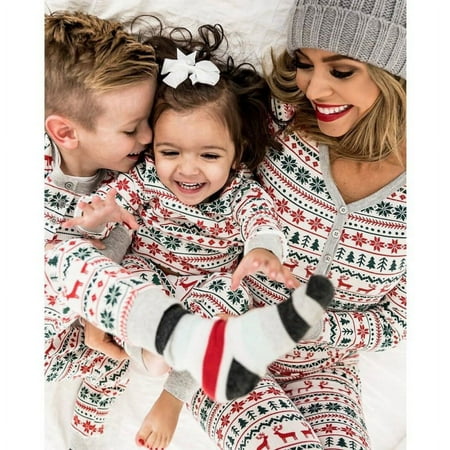 

Zukuco Xmas Family Matching Christmas Pajamas Set Sleepwear Nightwear for Adult Kids Baby Christmas Pjs