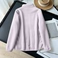 thumbnail image 4 of Veste en Molleton pour Femmes, Veste Sans Capuche à Fermeture Éclair à Manches Longues, 4 of 9