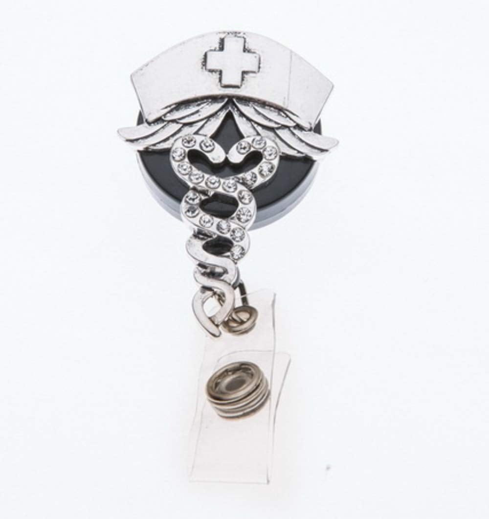 Nurse Retractable Badge Reel Holder - Nursing Name Badge Holder