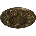 thumbnail image 3 of Ekena Millwork 13"OD x 1 3/8"P Whitman Ceiling Medallion (For Canopies up to 3 3/4"), Hand-Painted Brass, 3 of 5