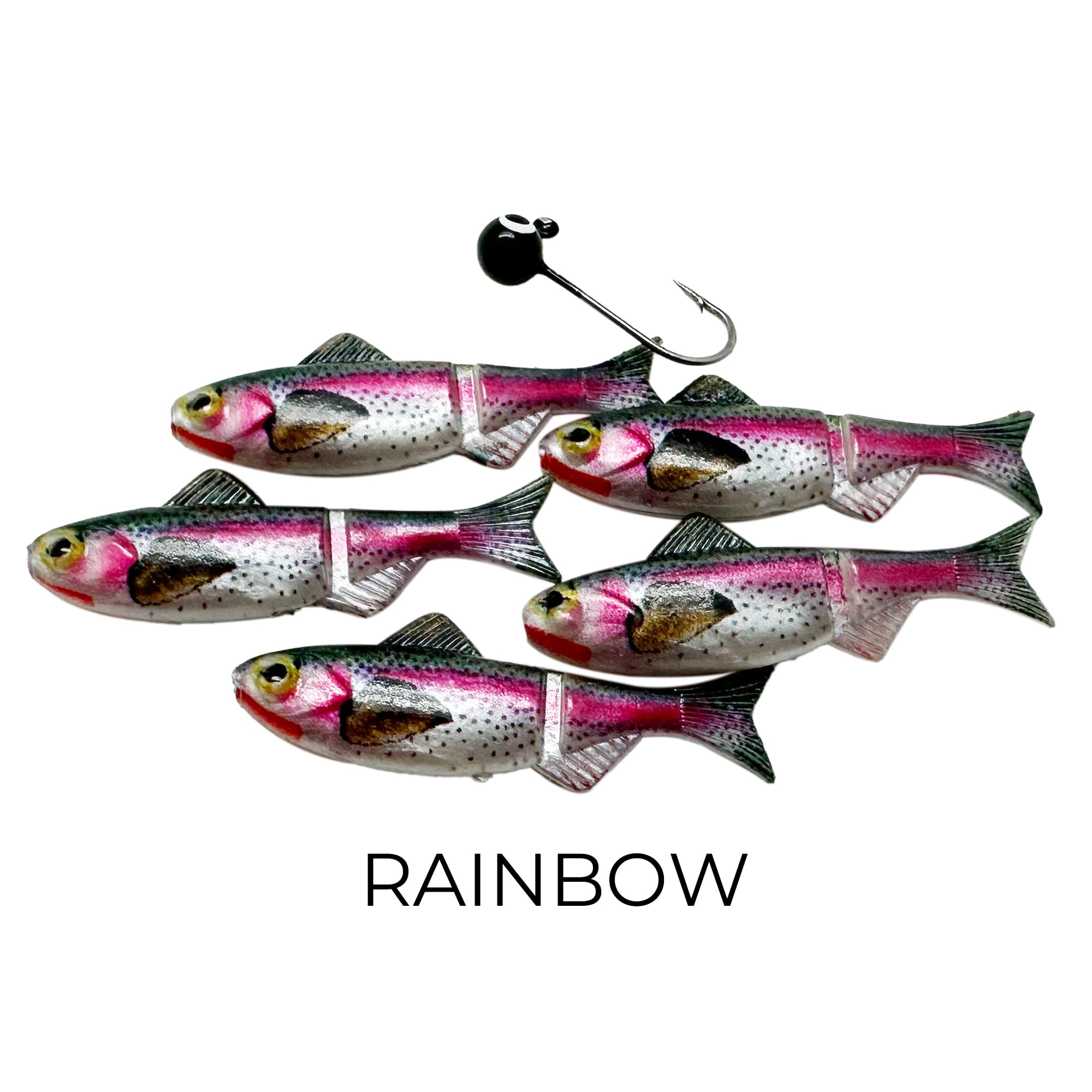Reno Bait Company Keystone Jig Minnow Kit 1/16 oz with 8 Patterns, 40-Piece