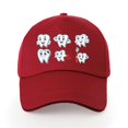 thumbnail image 1 of Gorra de béisbol de la serie con estampado de dientes, gorro informal Unisex de Hip-hop salvaje, Hipster, imprescindible, con visera, algodón, papá, sombrero para el sol al aire libre de verano Fivean unisex, 1 of 2