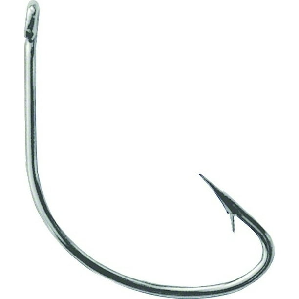 Mustad Mega Bite Black Nickel Wide Gap Offset Worm Hook main image 0