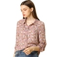 thumbnail image 1 of CamiFloral Con Botones Y BluDe ManLarCon Cuello En PunPaMujer RoL, 1 of 6