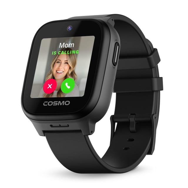 JrTrack 5 Kids Smart Watch by Cosmo | Best Kid-Safe Phone Watch | Precision Real-Time GPS Tracking | Call, Text, Activity, School