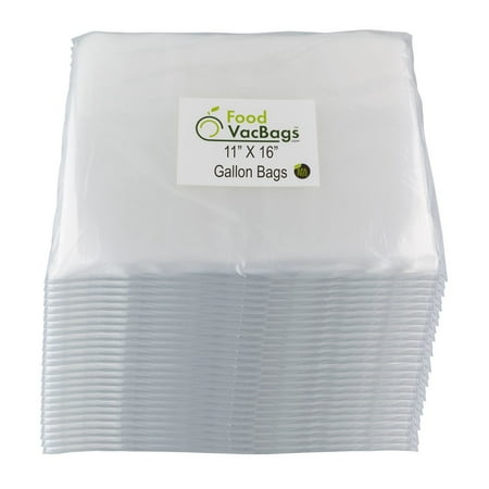 Foodsaver Compatible Vacuum Sealer Bags - 1200 Gallon Storage Freezer 11&quot; x 16&quot; FoodVacBags ...