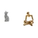 thumbnail image 1 of Figura de escritorio,Estatua de gato,linda estantería,escritorio,decoración del hogar,Figura de pensador abstracto,Estatua de pensador abstracto,decoración para el hogar,Figura humana, 1 of 8