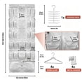 thumbnail image 6 of Boczif 52 Pockets Over-the-Door Hanging Shoe Organizers with Accessories Included, White, 6 of 7