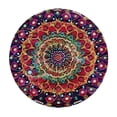 thumbnail image 2 of HENGT Boho Flower Tablecloth 60 inch Round, Durable Table Cover for Kitchen Dining Room, Holiday Tablecloth for Party Dinner White, 2 of 7